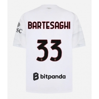 Camiseta AC Milan Davide Bartesaghi #33 Segunda Equipación Replica 2026-27 mangas cortas